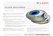 CLEAN MACHINES - Lapp Tannehill · 2019-08-06 · SKINTOP® HYGIENIC Specialized cable glands for food and beverage applications such as LAPP’s SKINTOP® HYGIENIC are designed to