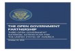 THE OPEN GOVERNMENT PARTNERSHIP · THE OPEN GOVERNMENT PARTNERSHIP October 27, 2015 THIRD OPEN GOVERNMENT NATIONAL ACTION PLAN FOR THE UNITED STATES OF AMERICA . 1 Introduction Open