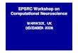 EPSRC Workshop on Computational Neuroscience...significantly – see Tuckwell, Introduction to Theoretical Neurobiology volume 2 (CUP, 1988). • For recent analytical results for