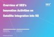 Overview of SES's Innovation Activities on Satellite ...proceedings.kaconf.org/papers/2018/bsw_2.pdf · Overview of SES's Innovation Activities on Satellite Integration into 5G 