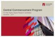Central Commencement Program - Student Portal · For New Higher Degree Research Candidates Semester 1, 2017 Central Commencement Program. Acknowledgement of Country. Professor Sakkie