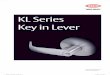 KL Series Key in Lever - Assa Abloy · The KL Series Key in Lever represents an excellent benchmark in semi commercial security door hardware. Application ... KK-DL70 Lockwood Cylindrical