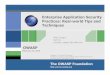 Enterprise Application Security Practices: Real-world Tips ... › › OWASP_template_mjc_MN_20… · Enterprise Architecture standards review board Java and .NET Eclipse Ganymede,