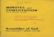 MINUTES and CONSTITUTION - WordPress.com...MINUTES and CONSTITUTION WITH BYLAWS, ,REVISED Assemblies of God THE TWENTY-THIRD GENERAL COUNCIL , Seattle, Washingten, September 9-14,