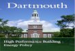 High Performance Building Energy Policy - Dartmouth CollegeHigh Performance Buildings Energy Policy Page | 2 Benchmark Energy Targets Benchmarking is the practice of comparing the