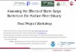 Assessing the Effects of Storm Surge Barriers on the ......Workshop Ground Rules 4 • What we ask of each other – Contribute, but share time – Learn from each other, integrate