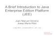 A Brief Introduction to Java Enterprise Edition Platform (JEE)ocw.udl.cat/enginyeria-i-arquitectura/plataformes... · A little bit of history JEE was born in May 1998 as Project JPE