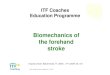 ITF Coaches Education Programme - UCLM...sources of power for a tennis player • Stress the importance of using trunk rotation and the legs throughout the forehand stroke • Explain