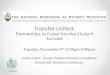 Transfer United - Academic Eligibility & Outreach · Transfer United is a part of a larger university initiative that includes participation in the Junior Transfer Seminar and Junior