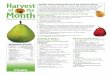 PEARS - Harvestharvestofthemonth.cdph.ca.gov › documents › Fall › Pears › Pears_Ed… · Kids Cook Farm-Fresh Food, CDE, 2002. Reasons to Eat Pears n A ½ cup of sliced pears