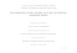 Investigation of the quality of water treated by magnetic fields · 2013-07-02 · Investigation of the quality of water treated by magnetic fields A dissertation submitted by 
