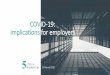 COVID-19: implications for employers - 5 Fifteen Barristers · 3/23/2020  · Tourism Sector, as well as the Export Oriented Enterprises, the ICT/BPO Sector and SMEs affected by COVID-19
