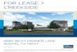FOR LEASE > CREEKSIDE · 2017-10-10 · 4001 W PARMER LN 2016.07.01 EXTERIOR PERSPECTIVE FOR LEASE > CREEKSIDE. 4001 . WEST PARMER LANE AUSTIN, TX 78727. FOR LEASE > This document