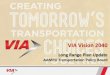 VIA Vision 2040 - VIA Metropolitan Transit...VIA Vision 2040 Long Range Plan Update AAMPO Transportation Policy Board . 2 Vision 2040 Key Milestones ... PROJECTS & PLANS . Title: PowerPoint