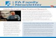 Fall 2013 Newsletter FA Family - Fanconi anemia · The human papillomavirus (HPV) has been implicated in head and neck cancers in the general population. All FA patients should be