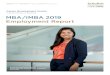Schulich School of Business MBA/IMBA 2019 Employment Report€¦ · 2 Schulich School of Business Career Development Centre MBA/IMBA Employment and Salary Report 2019 MBA STUDENT