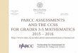 2015-2016 PARCC Assessments and the CCSS for Grades 3-5 ... · breadth of the tasks. “MP” - Mathematical Practices provide guidance on how content should be connected to practices