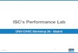 ISC's Performance Lab Tune for stability, not peak performance: –Disable Hyperthreading –Lock CPU clock rate •Disable Intel SpeedStep •Disable Turbo mode –Lock Client and