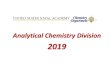 Analytical Chemistry Division · 2020-04-21 · Analytical Chemistry •Not JUST titrations! CS) ^Analytical chemistry is the art and science of determining what matter is and how