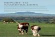 REPORT TO STAKEHOLDERS - Meat & Livestock …...This ‘Report to stakeholders’ reports against the pillars and priorities outlined in MLA’s Strategic Plan 2016–2020 ... and