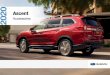 2020 Ascent - Subaru of America€¦ · Plugs into a household electrical outlet. J601SVA000 Wheel Locks – Alloy Helps to deter theft of wheels and tires. B321SFL000 4 Fog Light
