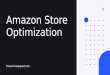 Amazon store optimization