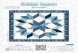 Midnight Sapphire - henryglassfabrics.net Sapphir… · Midnight apphire Page 1 Quilt 2 Cutting Instructions Please note: All strips are cut across the width of fabric (WOF) from