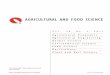 Contents AGRICULTURAL AND FOOD SCIENCE - MTTAGRICULTURAL AND FOOD SCIENCE Salputra, G. et al. Policy harmonized approach for the EU agricultural sector modelling 120 AGRICULTURAL AND