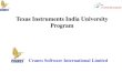 Texas Instruments India University Program › images › pdfs › ti-india-university-program.pdf · MCUs 16-bit ultra- Ultra low power MCUs DSP DSP DSP+ARM ARM Cortex-A8 & ARM9™