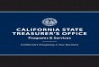 CALIFORNIA STATE TREASURER’S OFFICE › publications › programs-services.pdf · lenders to make loans to small businesses for the design, development, purchase and installation