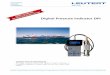 Digital Pressure Indicator DPI - ShipServ maritime.pdf2 Digital Pressure Indicator DPI Hand-held data acquisition unit Operating keys ON/OFF switch ABS resin case LC display with background