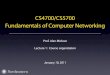 CS4700/CS5700 Fundamentals of Computer Networking · CS4700/CS5700 Fundamentals of Computer Networking Prof. Alan Mislove Lecture 1: Course organization January 10, 2011