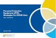 Personal Protective Equipment (PPE) Strategies for COVID Care · 6/25/2020  · Personal Protective Equipment (PPE) Strategies for COVID Care 4:00 – 5:00 PM ET June 25, 2020