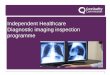 Independent Healthcare Diagnostic imaging inspection … › ...Programme approach • Project team with Head of Inspection, IH manager, regional link managers, designated inspectors