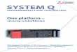 System Q Family Catalogue · 2019-10-13 · creative ways of increasing machine performance, reducing commissioning ... controller,Syste mQ offersover12indi-vidualcontrolcards.Eachtypeofspecial