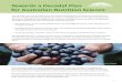 Towards a Decadal Plan for Australian Nutrition Science · The decadal plan for nutrition science seeks to provide a comprehensive strategic analysis of Australia’s nutritional
