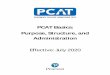 PCAT Basics: Purpose, Structure, and Administration...Warning: No part of this publication may be reproduced or transmitted in any form or by any means, electronic or mechanical, including