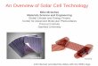 An Overview of Solar Cell Technologygcep.stanford.edu › pdfs › bTzhgdNEg5xnCbry-3SZEw › ...flexible substrates at < $50/m2. Konarka • Molecules can be sprayed onto plastic