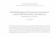 Multilingual Summarisation and Sentiment Analysistextmining.zcu.cz/publications/habilitation.pdf · J. Steinberger: Multilingual Summarisation and Sentiment Analysis. University of