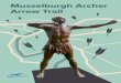 Musselburgh Archer Arrow Trail · the life size figure represents layers of local history including the Roman invasion in AD 80, the battle of Pinkie Cleugh in 1547, and the Musselburgh