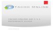 TACHO ONLINE API...TACHO ONLINE API ... Here is a description of the terms used in the context of Tacho Online and the Tacho Online API. TVS TungVognSpecialisten ApS (TVS) is the product