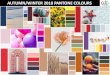 AUTUMN/WINTER 2018 PANTONE COLOURS - CDP Gifts · key colours for Autumn/Winter2018. • Pantone has highlighted double the colours this season with their top 10 choices from both