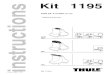 Kit 1195 instructions - Moto Tame › product › attachment › 78c3ab278b709b0998d6… · C.20090713.503-1195 instructions AUDI A2, 5-dr MPV, 00-05* * Without sunroof Kit 1195 480