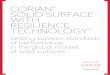 CORIAN SOLID SURFACE WITH RESILIENCE TECHNOLOGY · Corian® Solid Surface with Resilience Technology™ is a superior performance solution for surfacing applications in a variety