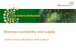 Biomass availability and supply - Pellet...Facilitates collaboration between industry, government, suppliers and colleges/universities 2 ! Focused on real business needs and opportunities,
