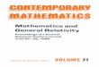 VOLUME 71 - American Mathematical Society54 Differential analysis and Infinite dimensional spaces. Kondagunta Sundaresan and Srinivasa Swaminathan. Editors 55 Applications of algebraic