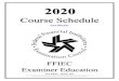 Course Schedule - FFIEC Home Page Course Schedule Book.pdf Course Schedule FFIEC Examiner Education