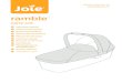 gemm ramble - Первая-Коляска.РФ · ramble ™ carry cot gemm ™ 0+ (0–13kg) Share the joy at joiebaby.com. 1 2 1. Please check whether 2 support mounts are fixed