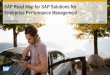 SAP Road Map for SAP Solutions for Enterprise Performance Management · Strategy management Planning, budgeting, and forecasting Profitability and cost management Financial consolidation