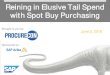 Reining in Elusive Tail Spend with Spot Buy Purchasing · Ariba Spot Buy . Quickly and easily find items not available in your company catalog without leaving the Ariba Procurement